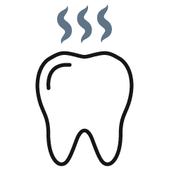 Icon of a smelly tooth