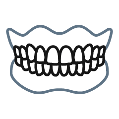 Icon of teeth and gums